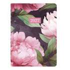 Blueline 2027 Pink Ribbon Daily/Monthly Planner - 8" x 5" - Daisy - Bilingual-Appointment schedule from 7:00 a.m. to 7:30 p.m. in 30-minute intervals, for full week