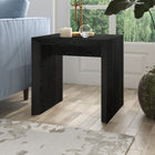 Hudson&Canal Oswin 22"W Rectangular Side Table - Black Grain-Features easy assembly