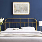 Modway Alessia Metal Queen Headboard - Gold-Powder Coated Iron Construction