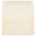 JAM Paper 4Bar A1 Translucent Vellum Invitation Envelopes - 3.625" x 5.125" - Spring Ochre Ivory - 25 Pack (1591612)-Size: 4bar A1 (3.63 x 5.13 inches)