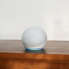 Amazon Echo Dot 5th Gen. Smart Speaker - Glacier White-Do More With Device Pairing - Fill your home with music using compatible Echo devices in different rooms, create a home theatre system with Fire TV, or extend wifi coverage with a compatible eero network so you can say goodbye to drop-offs and buffering.