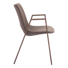 Zuo Desi Dining Chair - Brown/Walnut - Set of 2-3 year limited warranty