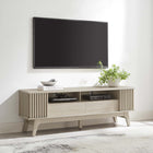 Modway Eudora 60" TV Stand - Oak-Full-Glide Drawers