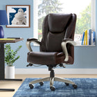 Serta Smart Layers Hensley Big and Tall Executive Chair - Brown-Ergonomic fingertip controls allow for easy seat height and tilt adjustments