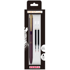 Zebra Sarasa Grand  Retractable Gel Ink Pens with 2 Reffils - 0.5 mm Tip - Bordeaux Purple Barrel - Black Ink-Rapid Dry Ink – No smears. No smudges