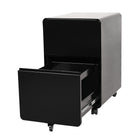 Geelong 2-Drawer Rounded Filing Cabinet - Black-Dimensions: 25.1"  H x 15.75"  W x 20.1"  D
