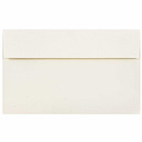 JAM Paper A10 Recycled Invitation Envelopes - 6" x 9.5" - Milkweed Genesis - 50 Pack-Colour: Milkweed