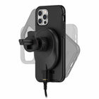 Otterbox Wireless Car Charger Vent Mount - Black-Holds phone securely in landscape and portrait positions