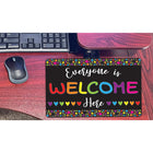 Ashley Productions Smart Poly Computer Mouse Pad - Everyone is Welcome Here - Hearts - 6 Pack-Use in the classroom, home or office