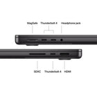 Apple 14" MacBook Pro - M5 Chip - 512 GB SSD - 16 GB Unified Memory - Space Black - English-ADVANCED CAMERA AND AUDIO—Stay perfectly framed and sound great with a 12MP Center Stage camera, three studio-quality mics, and six speakers with Spatial Audio and support for Dolby Atmos