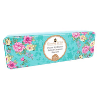 Grandma Wild's Victorian Floral Biscuit Tin - Salted Caramel-Salted caramel flavour biscuits