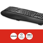 Staples Computer Keyboard Staples Tech Wireless Ergo Keyboard - Black - English | staples.ca