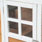 Pawhut 44" H Large Chicken Run with Waterproof Roof and Run - Orange-Cleaning is simple with a large slide-out tray 