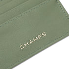 Champs Iconic Keychain Cardholder - Green-Top zip pocket