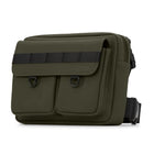 Edition22 Lockpoint Frontal Bag - Khaki-Two front gusset pockets