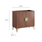 Modway Daylight 36" Bathroom Vanity Cabinet - Walnut-8