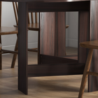 HOMCOM Oval Drop Leaf Space-Saving Folding Dining Table for 4-6 - Distressed Brown-Quality alloy steel hinges and control pins under the top provide strong support