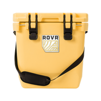 RovR CoolR 25 Quart Hard Cooler with Shoulder Strap - Sunny Side-Patented AnchR Pin System lets you attach essential accessories like the Prep Board, Double Cup HoldR, and Stash Bag (not included)
