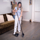 Vileda Strong Sweep Broom with Step-On Dust Pan - Black-6