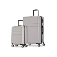 Bugatti Timeless Collection Hardside Luggage -2 Piece Set - Putty-Made of lightweight and resistant ABS