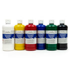 Handy Art Washable Tempera Paint Set of 6 - 473 mL-Handy Art Washable Tempera Paints are vibrant and washable, a twist on traditional tempera paints