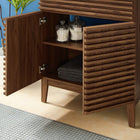 Modway Render 30" Bathroom Vanity - Walnut/Black-Soft-Close Doors
