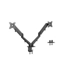 IntekView Dual Monitor Mount with Gas Spring-Gas Spring Mechanism assists in effortless height adjustments