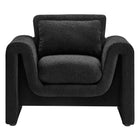 Modway Waverly Boucle Upholstered Armchair - Black-7