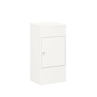 Ceha Canada Large Parcel Drop Box - 21" W x 16" D x 41" H - White-SECURE PARCEL STORAGE: CEHA's parcel drop boxes offer a secure solution for outside package deliveries with a robust anti-theft lockable system, preventing unauthorized access and ensuring the safety of your parcels.