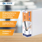 Davis Group QuickFit Pro HD Single Touch Pin-Lock 4" View Binder - White-2 interior pockets