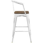 Modway Promenade Bar Stool - White - Set of 2-Some Assembly Required