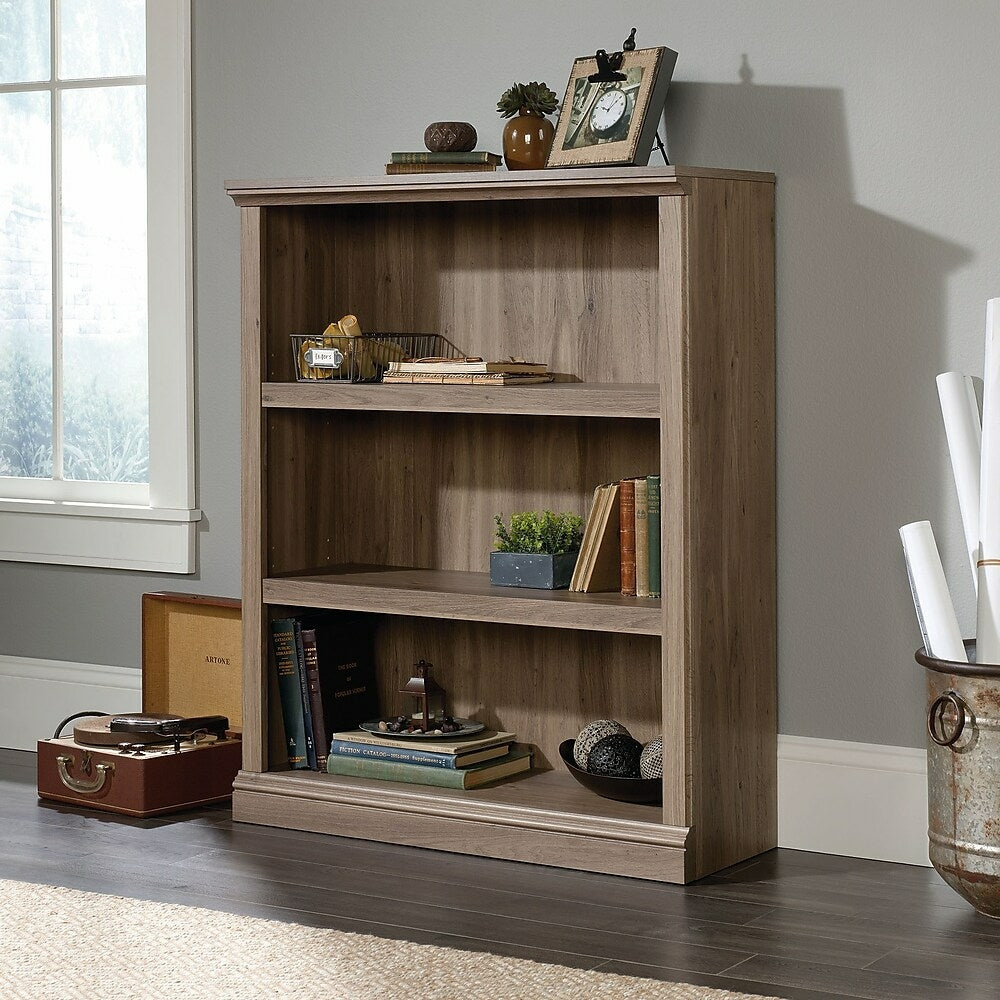 平棚 900x350x 300 Sauder 3 Shelf Bookcase, Salt Oak | staples.ca