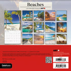 DateWorks 2026 16-Month Mini Wall Calendar - 7" x 7" - Beaches - English-13 High Quality Images printed on Premium Paper