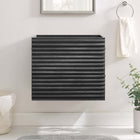 Modway Render 24" Wall-Mount Bathroom Vanity Cabinet - Charcoal-Walnut Grain Vanity
