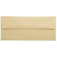 JAM Paper #10 Business Envelopes, 4 1/8 x 9.5, Parchment Antique Gold Yellow Recycled, 500 Pack (900906635H)-Product Type: Recycled Envelope
