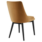 Modway Viscount Performance Velvet Dining Chair - Cognac-Chair Weight Capacity: 300 lbs.