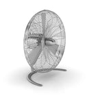 Stadler Form C-003A Charly Floor Fan, 18.1" x 19.7" x 9.1", Silver-Made exclusively of metal: zinc, aluminum and coated steel