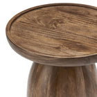 Modway Holloway Round Wood Side Table - Walnut-6