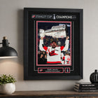 Frameworth Seth Jarvis 16" H x 20" W Replica Signature Frame Carolina Hurricanes 2026 Stanley Cup Champions - Officially Licensed NHL/NHLPA-Professionally framed in Canada: The image is printed on high-quality photo paper and professionally finished in a black frame with a clear protective front