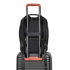 Champs Onyx Leather Compact Backpack - Black-Inner mesh pocket