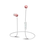 Sharper Image Rechargeable Wireless Earbuds with Microphone - Rose Gold (SBT533RG)-High-definition wireless stereo sound