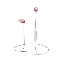 Sharper Image Rechargeable Wireless Earbuds with Microphone - Rose Gold (SBT533RG)-High-definition wireless stereo sound