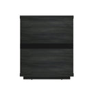 Manhattan Comfort Evelyn 20" Modern 3-Drawer Nightstand 2-Piece Set - Charcoal Grey-Home Assembly Required. All Hardware Included