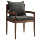 Modway Remington Wood Dining Armchair - Charcoal-Solid Elm Wood Frame