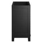 Modway Dixie 36" Solid Wood Bathroom Vanity Cabinet - Black-Soft-close Hinges