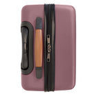 Bugatti Cannes Collection 21.5" Hardside Carry-on Luggage - Mauve-Double 360-degree spinner wheels for smooth and quiet rolling (8 wheels)
