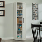 Sauder HomePlus Storage Cabinet - Soft White-Reversible door opens left or right for customizable design