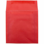 JAM Paper Square Translucent Vellum Invitation Envelopes - 6" x 6" - Primary Red - 25 Pack (PACV515)-Quantity: 25 envelopes per pack