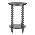 Zuo Gocce Side Table - Black-Painted Fir Wood round shape tabletop