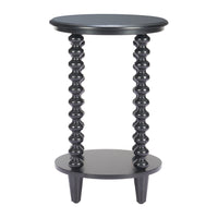 Zuo Gocce Side Table - Black-Painted Fir Wood round shape tabletop